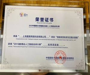 2019 BigData Expo Certificate